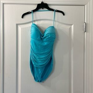 La Blanca one piece ruched bandeau swim suit